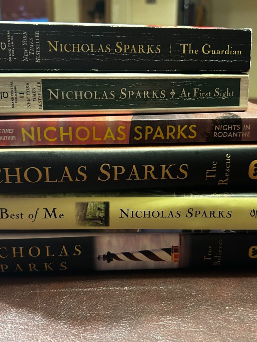 6 Nicholas Sparks Books At First Sight, the Guardian, Best of Me, Nights